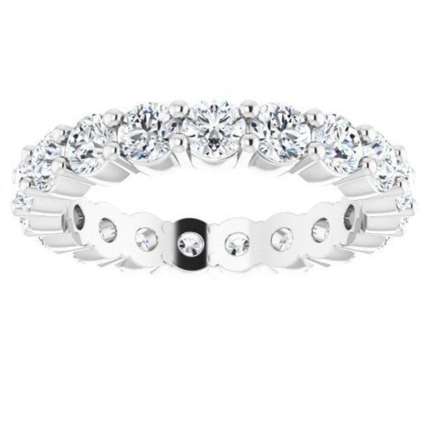 Platinum 3mm Natural Diamond Eternity Band