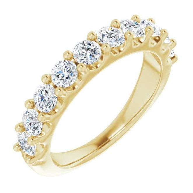 14K Yellow 1 1/5 CTW Diamond Anniversary Band