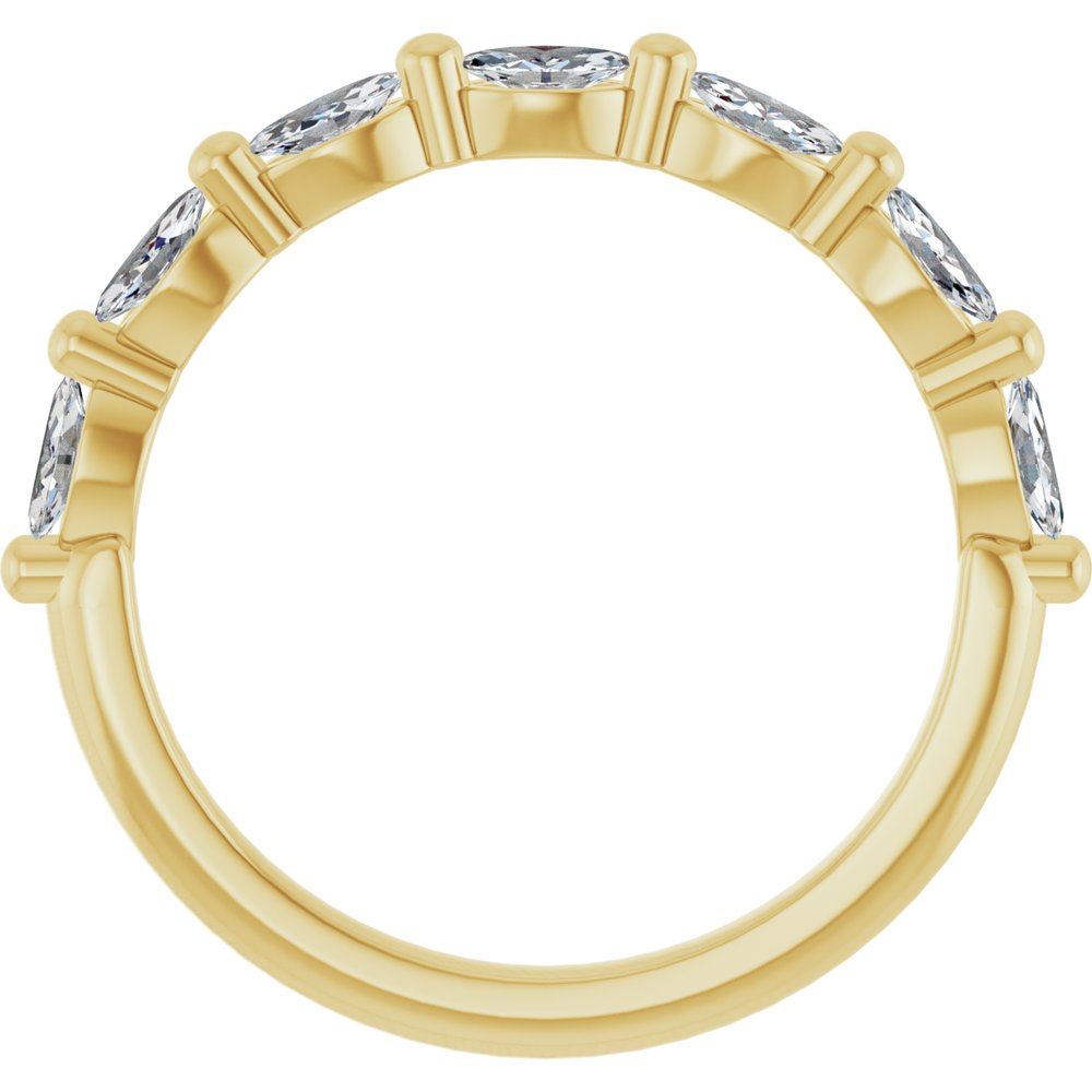 14K Yellow 1/2 CTW Lab-Grown Diamond Anniversary Band