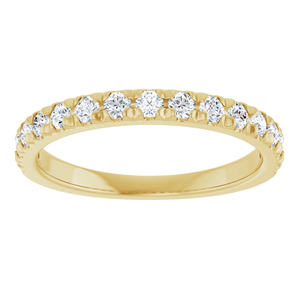 14K Yellow 1/2 CTW Lab-Grown Diamond Anniversary Band