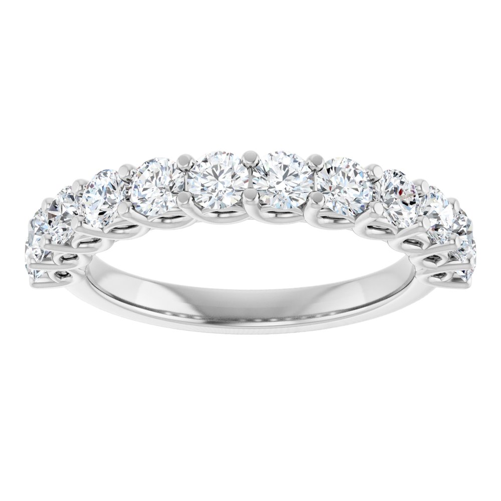 Platinum 1 CTW Natural Diamond Anniversary Band