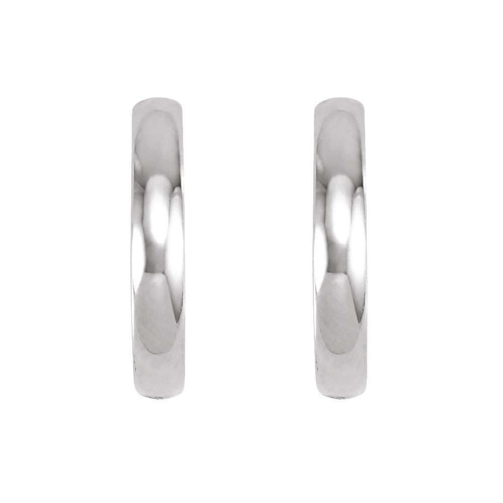 Platinum 16 mm Hoop Earrings