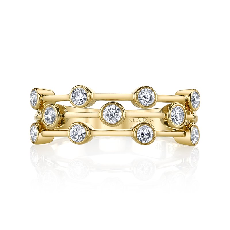 Yellow Gold And Diamond Fashion Ring