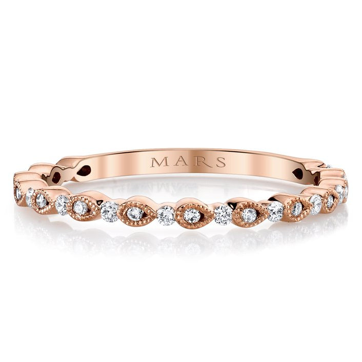 Rose Gold Designer Stackable Band
