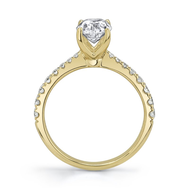 Yeallow Gold And Diamond Designer Ring