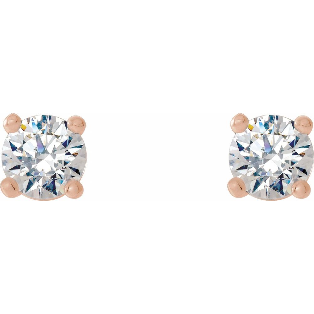 14K Rose 1/6 CTW Lab-Grown Diamond Stud Earrings
