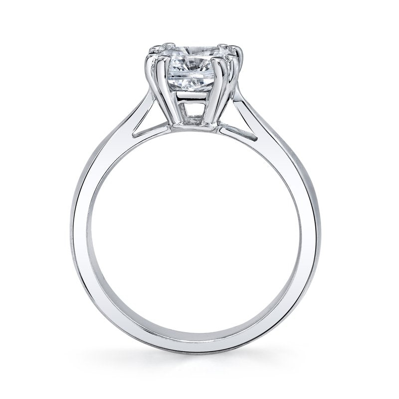 White Gold Classic tapered style 8 Prong setting