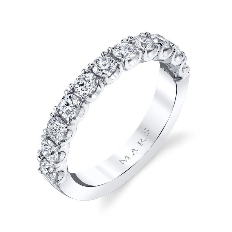 14k White Gold 1 CRT Ladies' Band