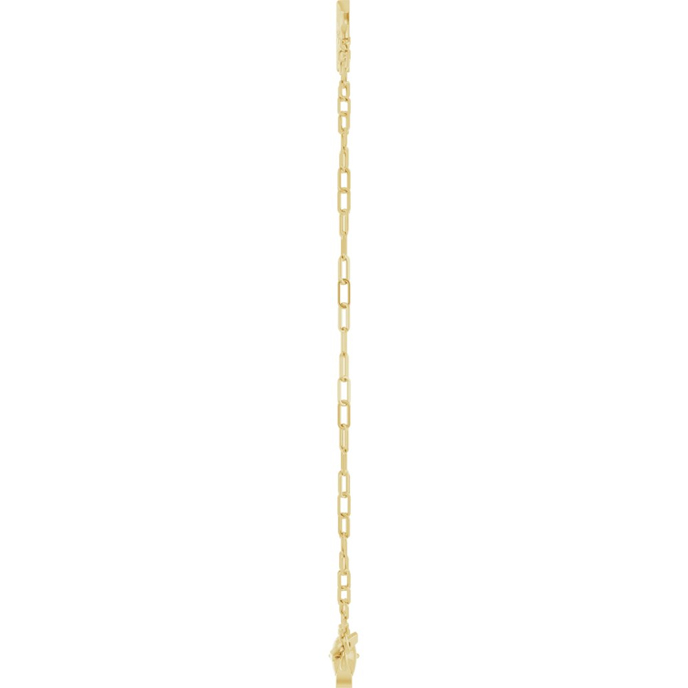 14k Yellow Gold Sideway Cross Bracelet