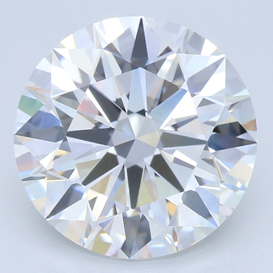 3.20 Carat Round IGI Labgrown Diamond, With Certificate ID LG595379197
