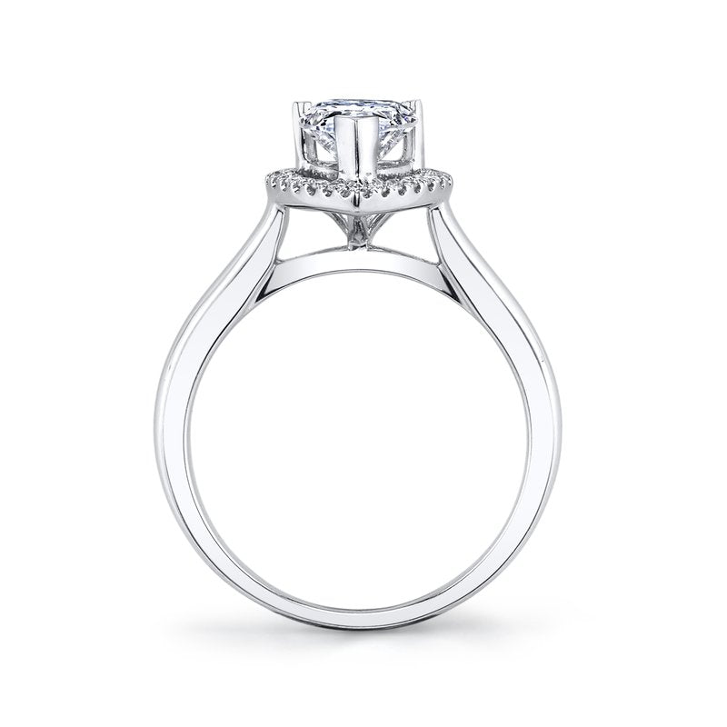 Pear Shape Halo Solitaire