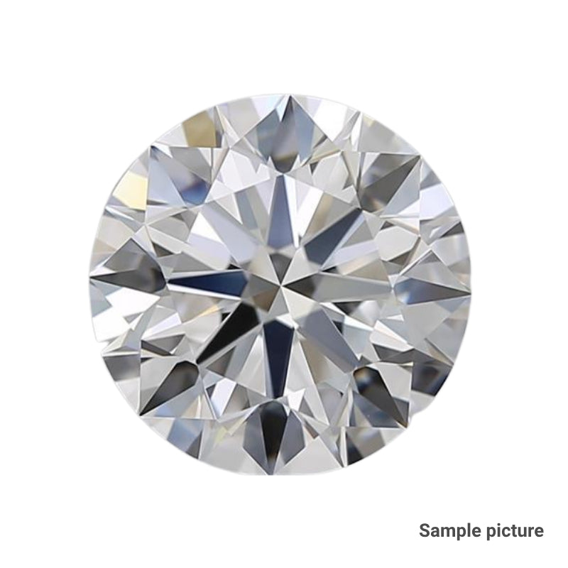 0.72 Carat Round NONE Labgrown Diamond,