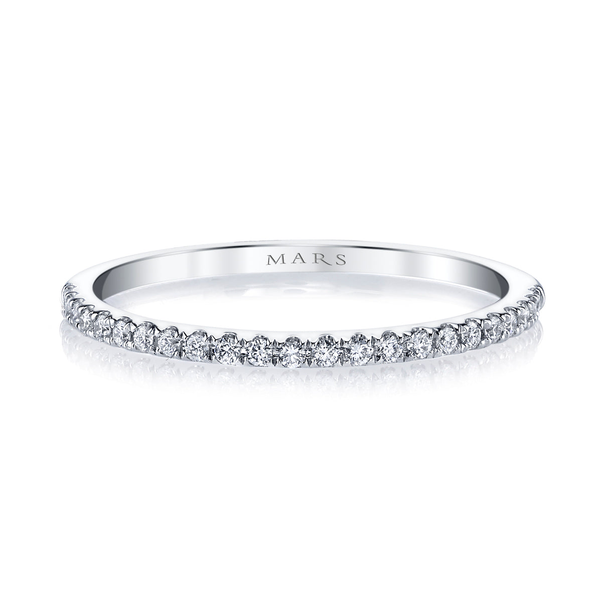 Mars Matching Band 14K White Gold