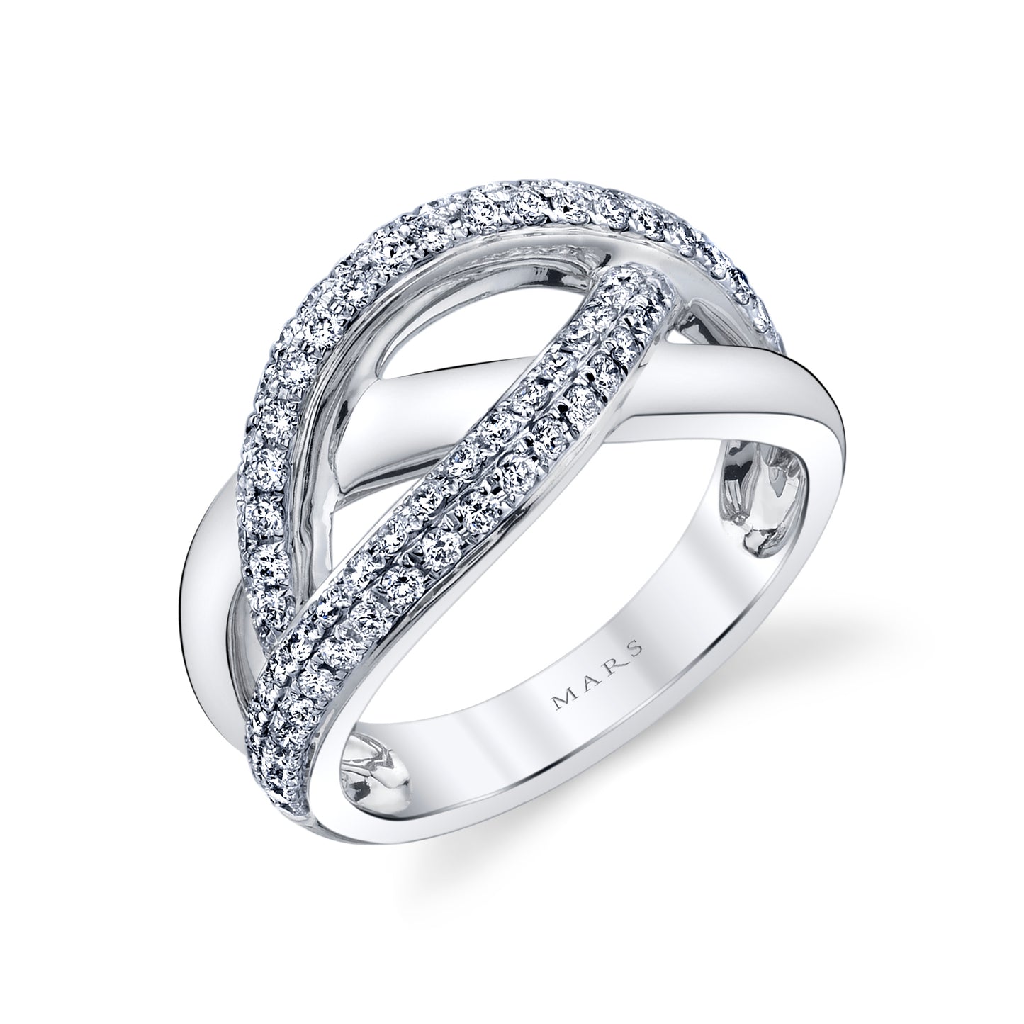 0.69 CRT Love Knot Diamond Band