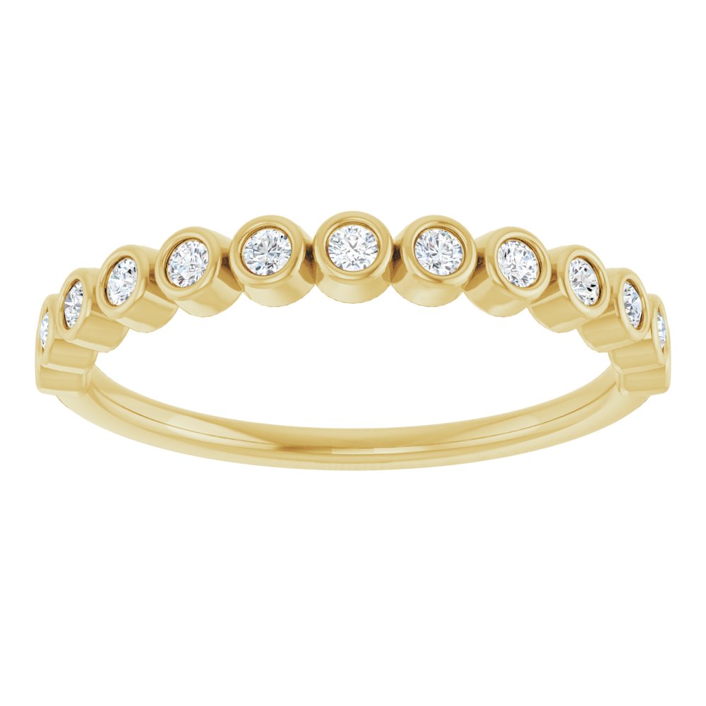 14K Yellow 1/5 CTW Lab-Grown Diamond Anniversary Band