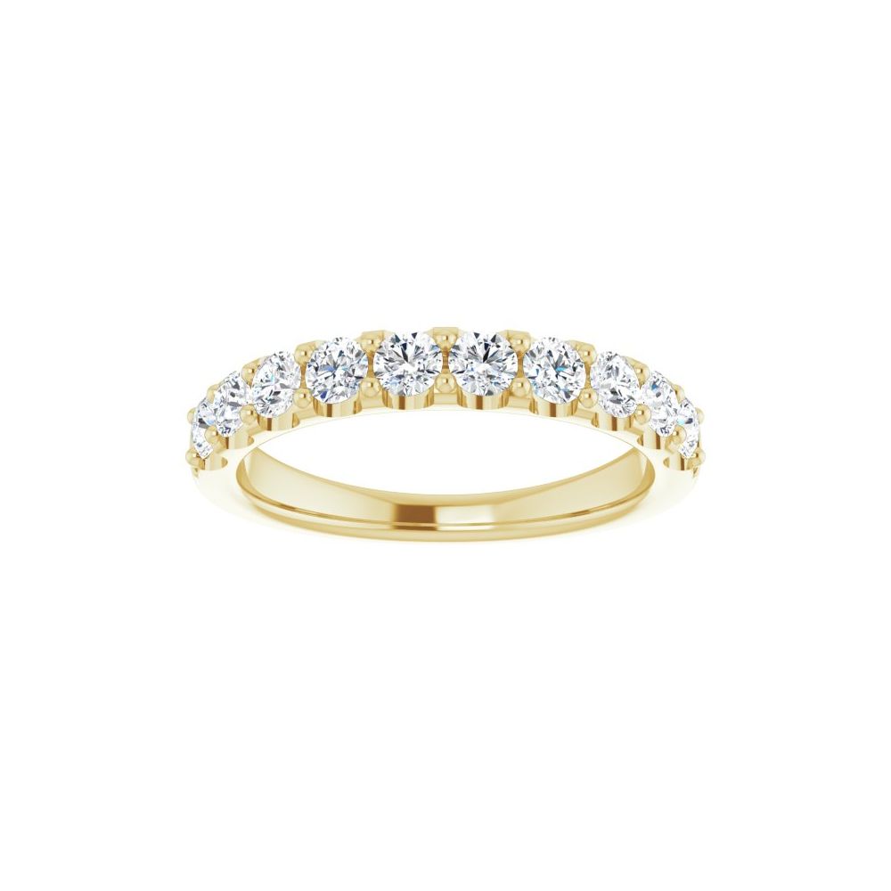 14K Yellow 3/4 CTW Lab-Grown Diamond Anniversary Band