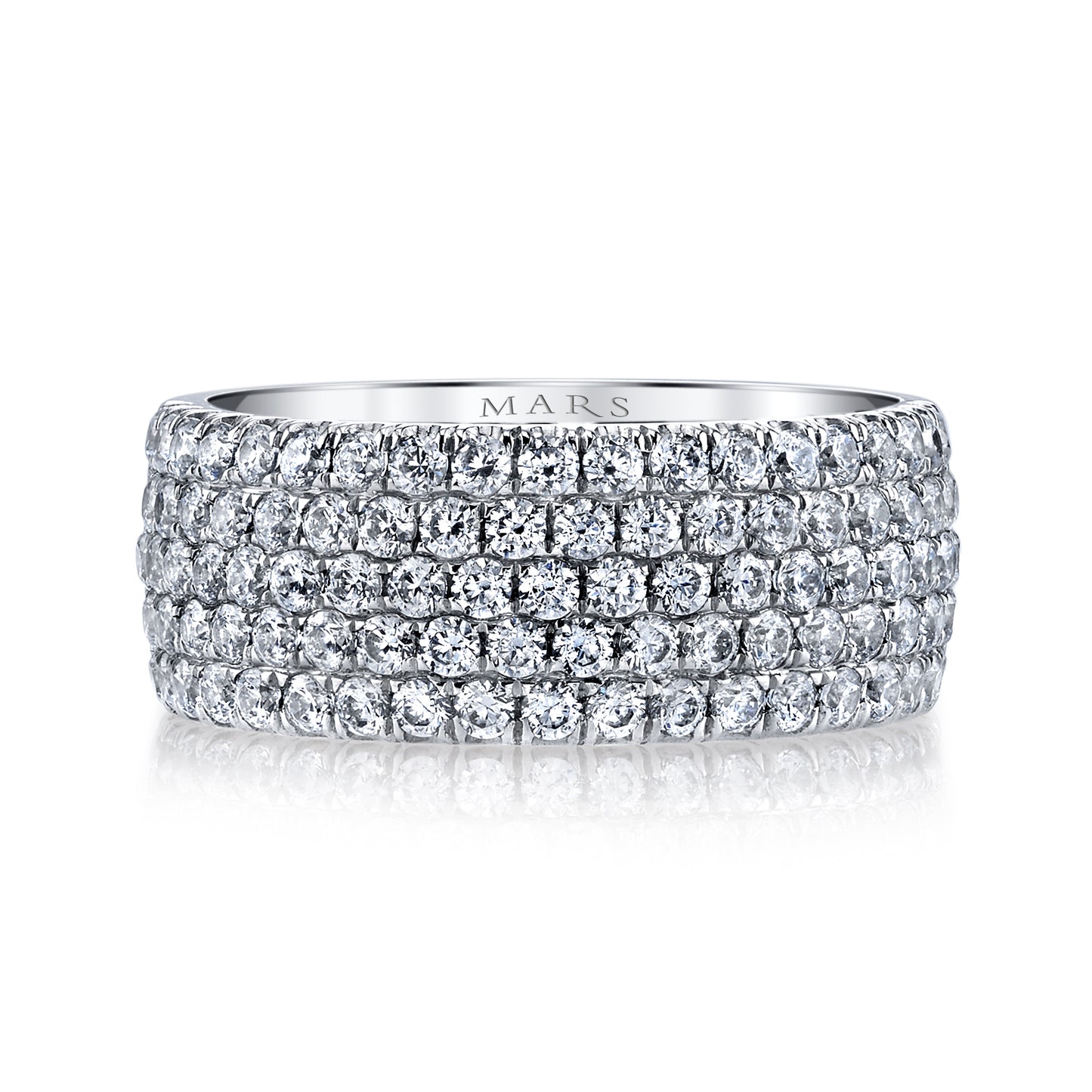 1.50 CRT Pave Anniversary Band