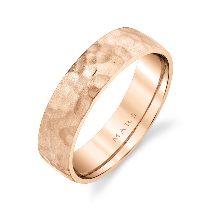 Men's 6mm Soft Hammered Wedding Band
