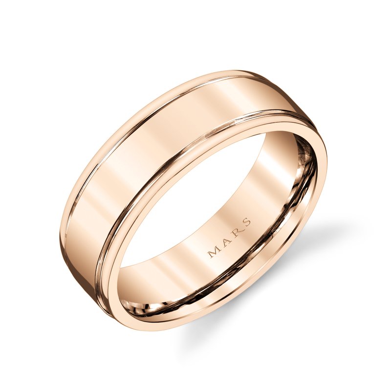 Men's 7mm Shiny Finish Wedding Band