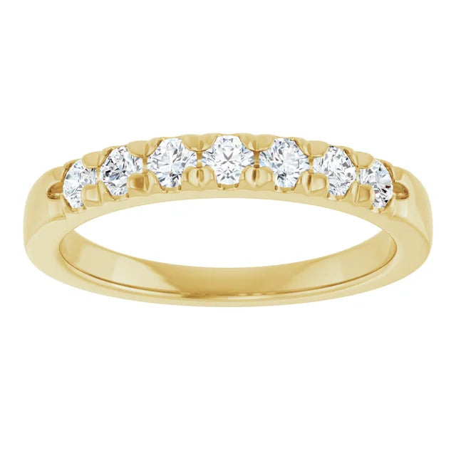 14K Yellow 3/8 CTW Natural Diamond Anniversary Band
