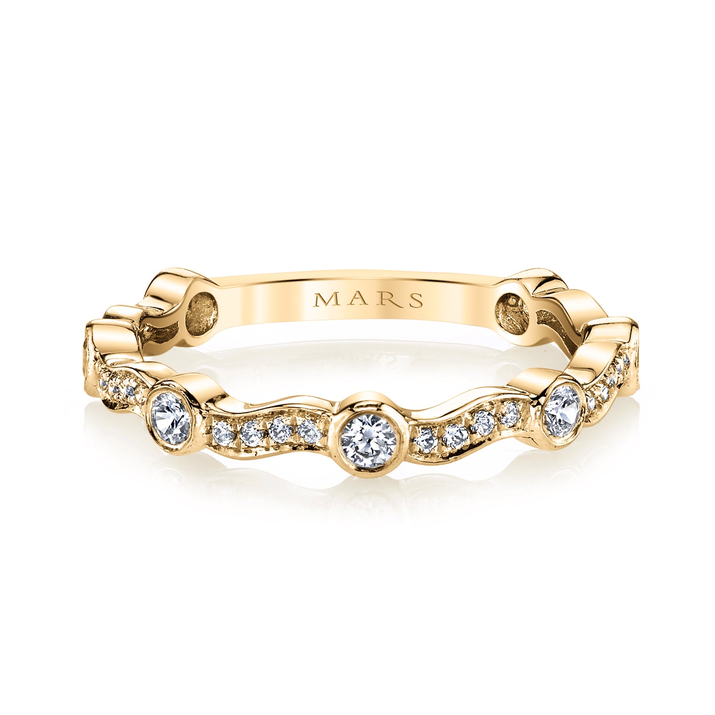 14K Yellow Gold Crownlight Band