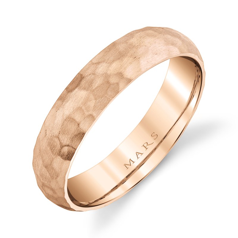 Men's 5mm Soft Hammered Finish Wedding Band