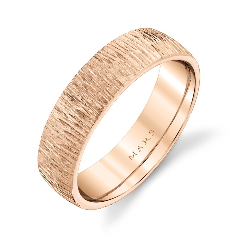 Men's 6 mm Vertically Edged Wedding Band