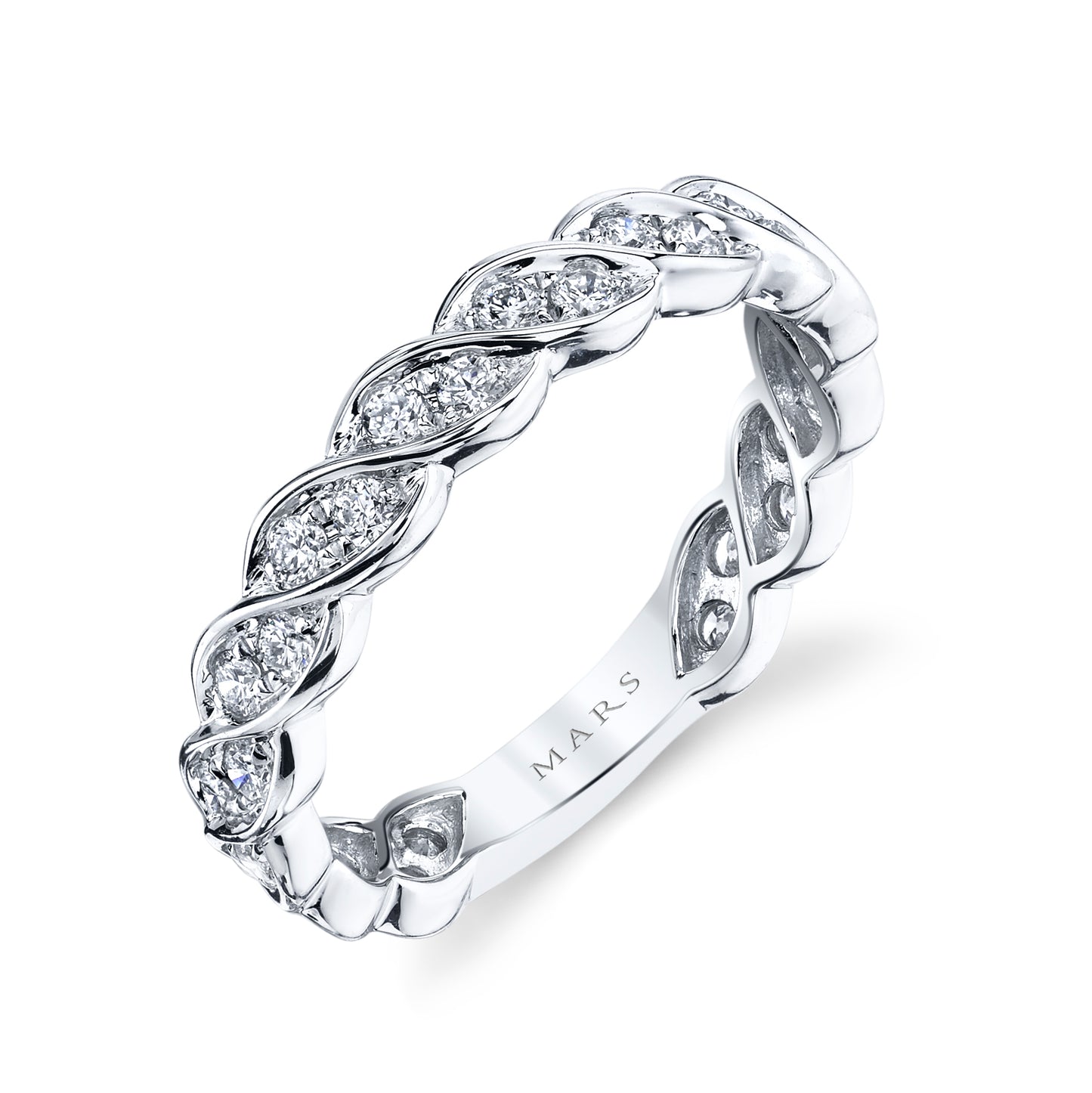 0.53 CRT Swirl Diamond Band