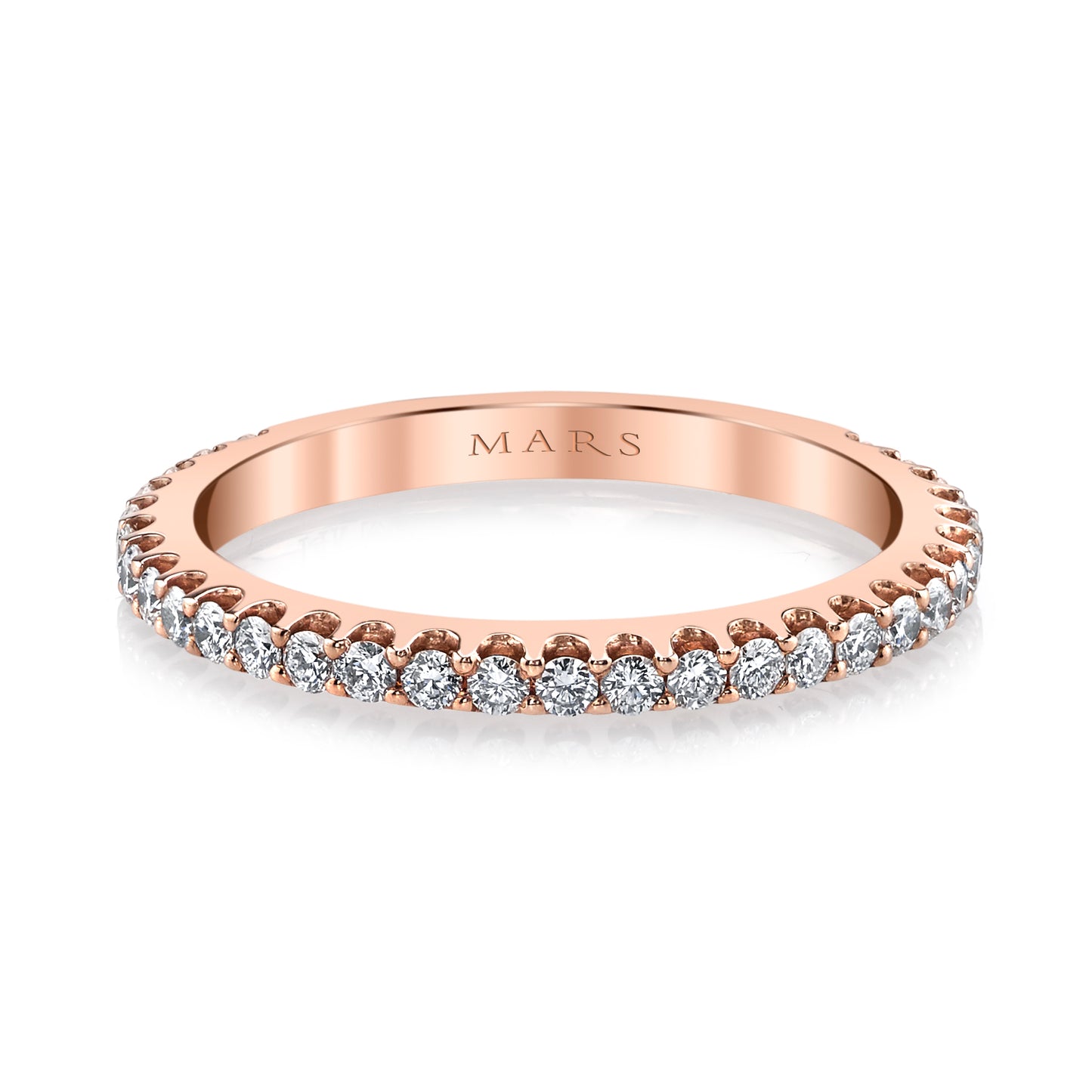14K Rose Gold Diamond Band (0.45 crt)