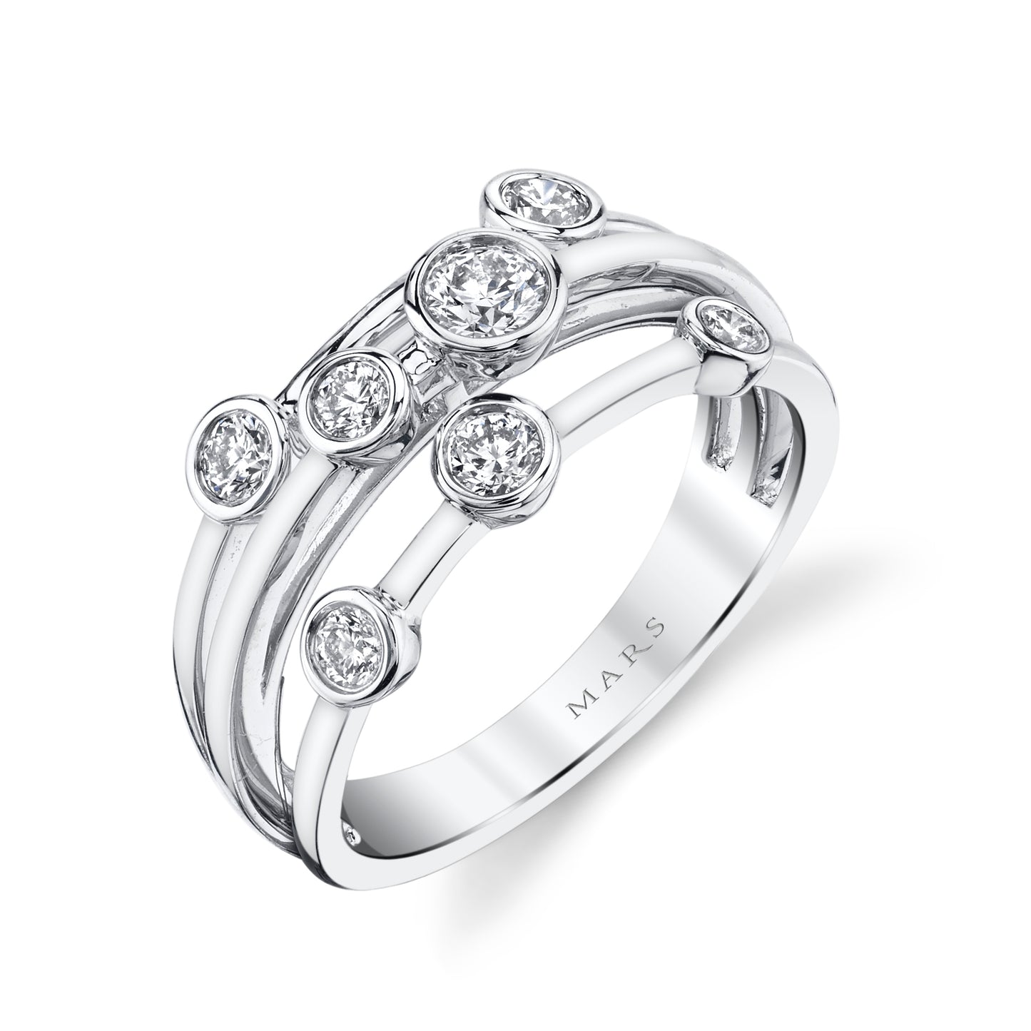 0.52 CRT Multi-row Bezel Set Diamond Band