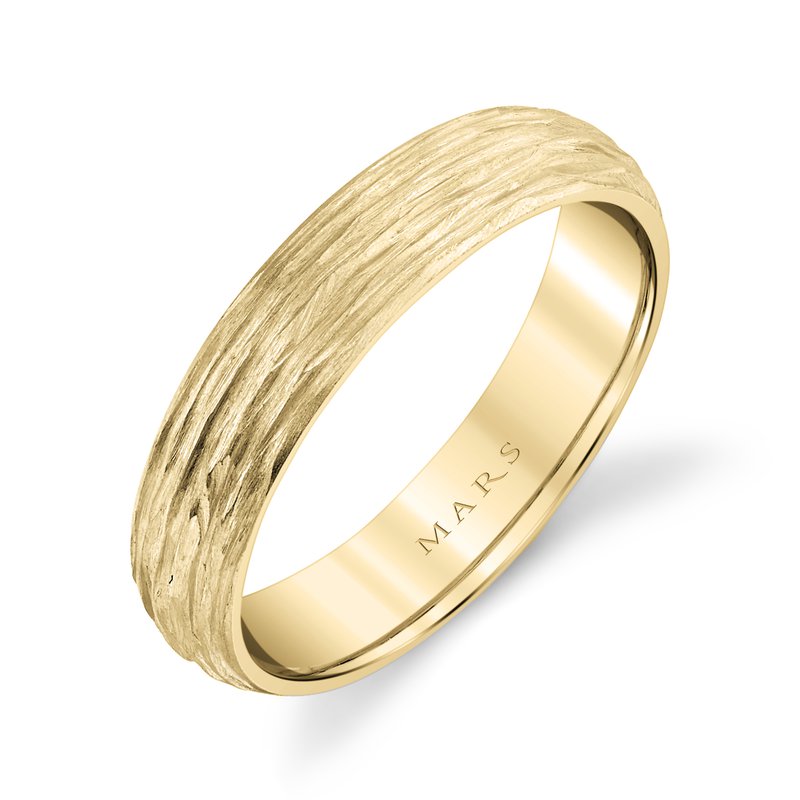 Men's 5mm Tree Bark Finish Wedding Band