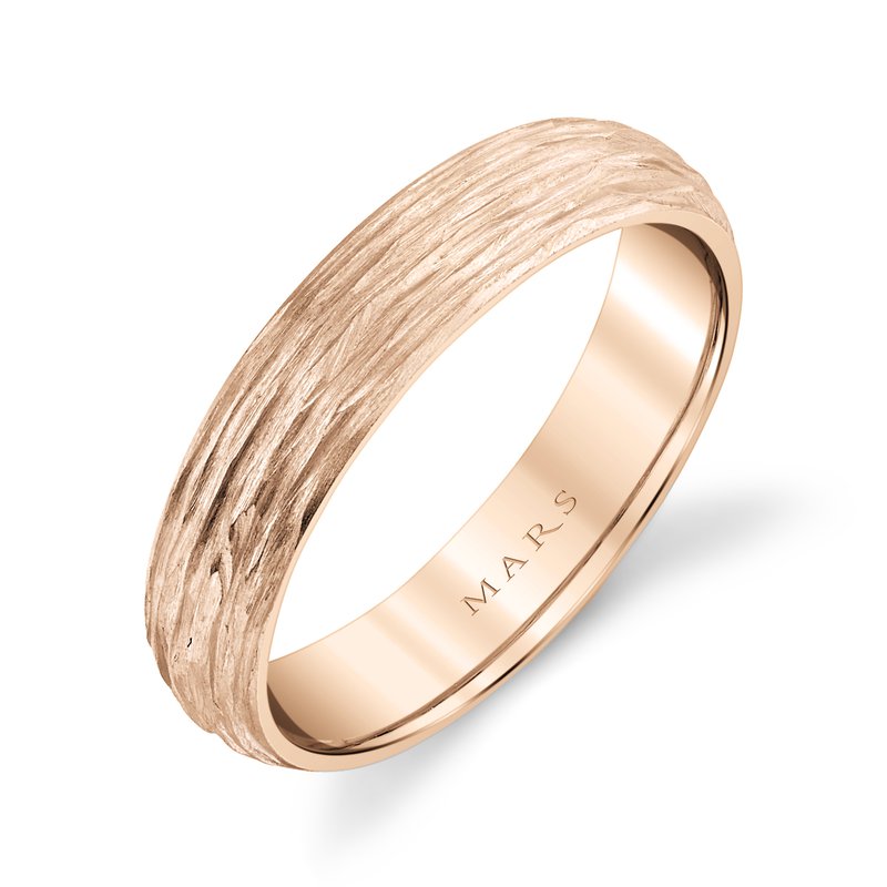 Men's 5mm Tree Bark Finish Wedding Band