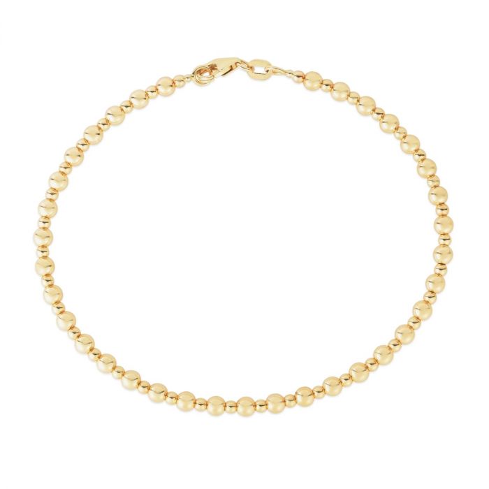 14K Gold Pallina Bead Bracelet