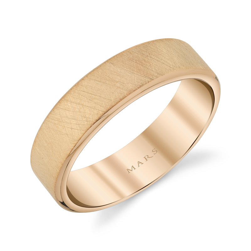 Men's 14k 7mm Ice Matte Finish Wedding Band