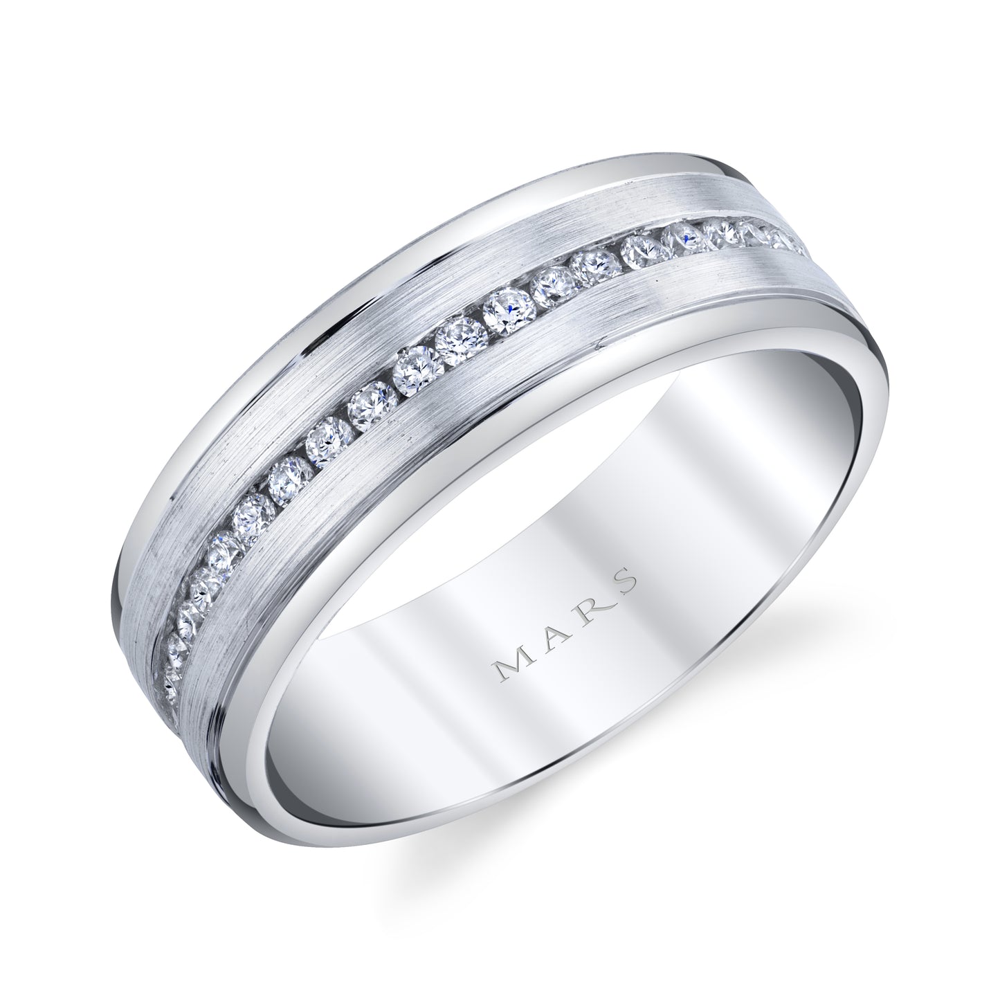 Men's 7mm 0.65 CRT Channel Set Diamond Wedding Band