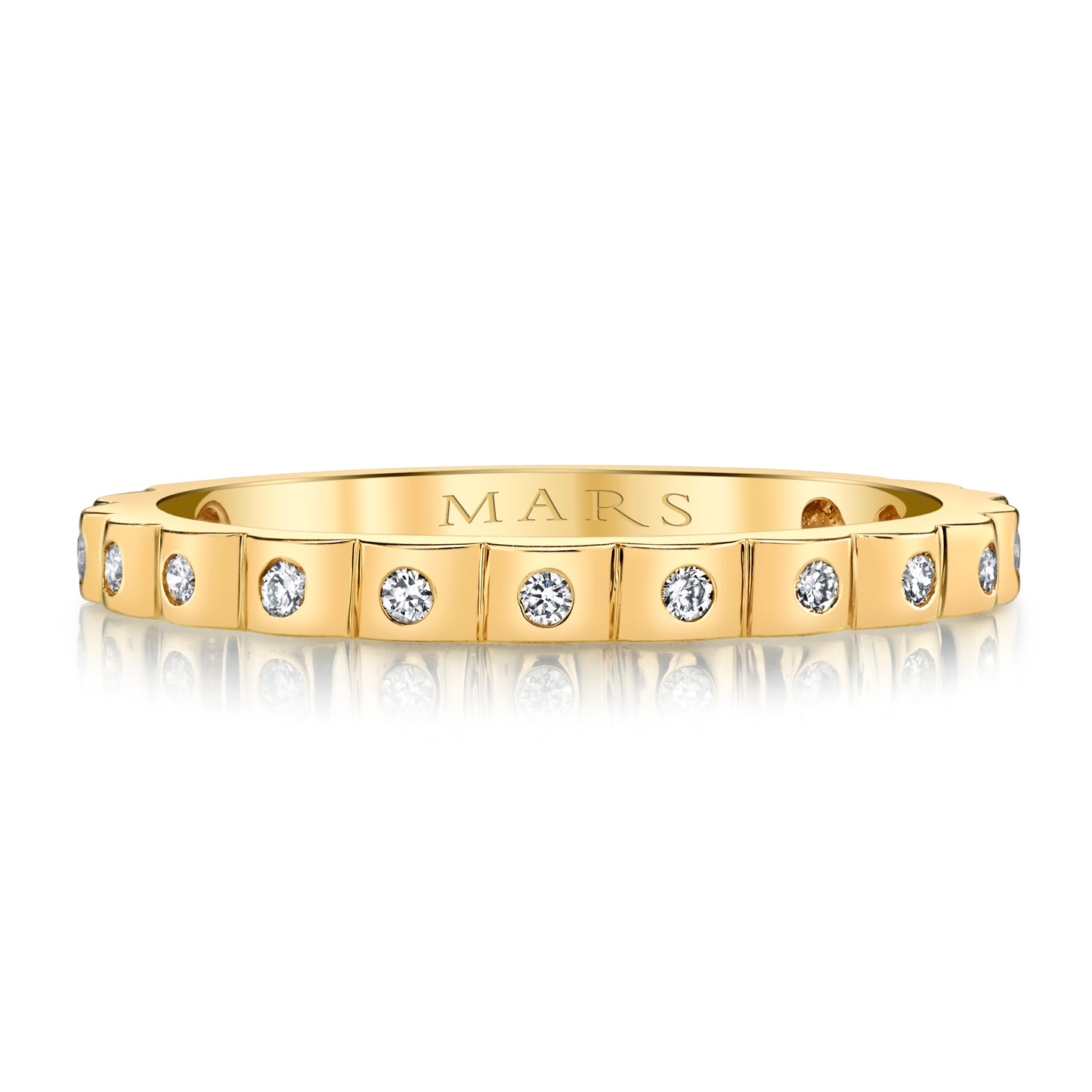 14K Yellow Gold Golden Grid Band