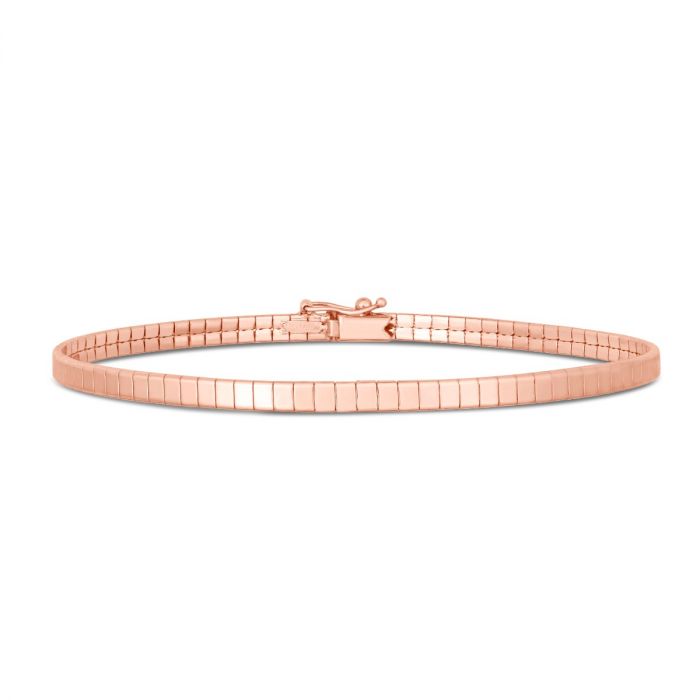 14k Brick Omega Bracelet