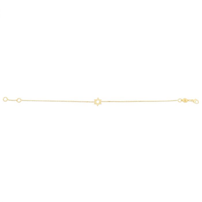 14K Star of David Bracelet