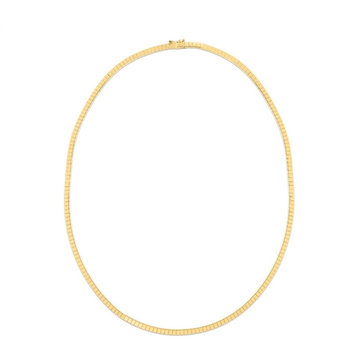 14k Brick Omega Necklace