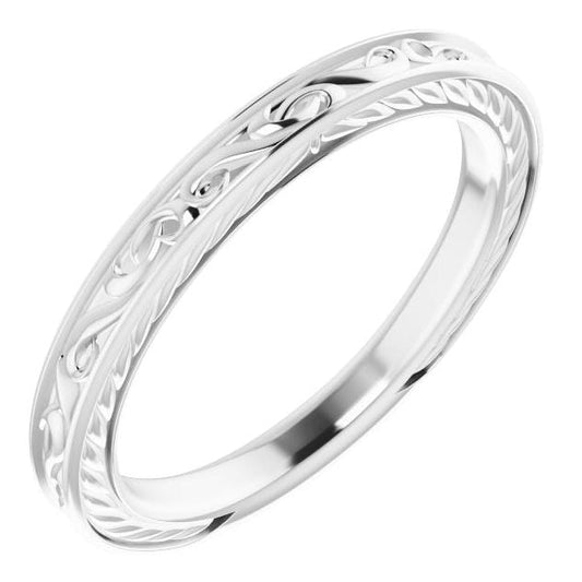 14k Vintage Inspired Ladies' Band