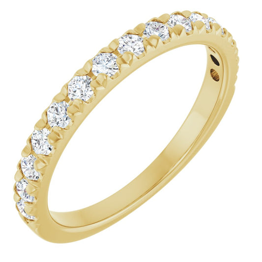 14K Yellow 1/2 CTW Natural Diamond Anniversary Ring
