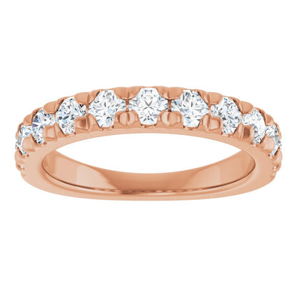 14K Rose 1CTW Natural Diamond Anniversary Ring