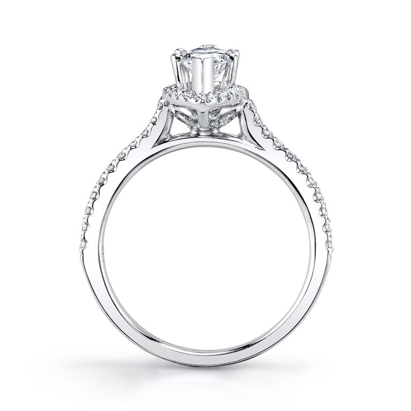Marquise Halo Diamond Ring