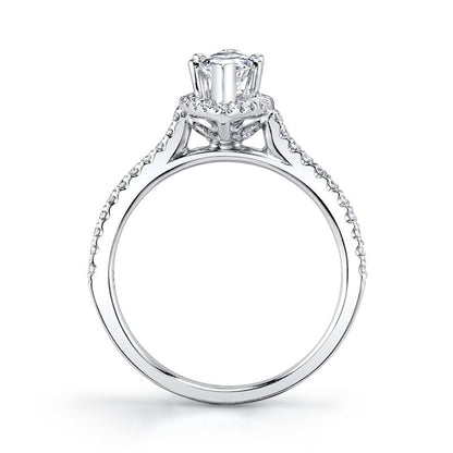 Marquise Halo Diamond Ring