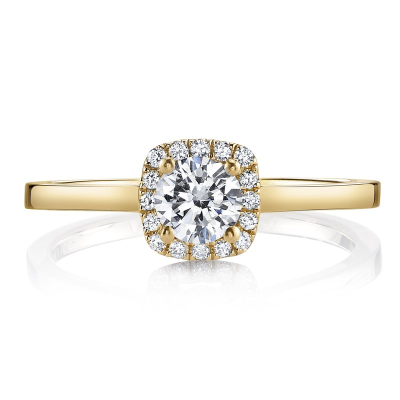 Round Diamond with Cushion Shape Halo