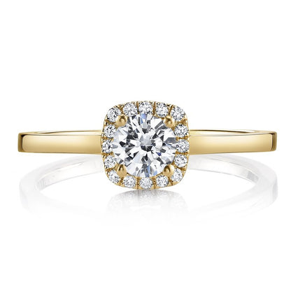 Round Diamond with Cushion Shape Halo