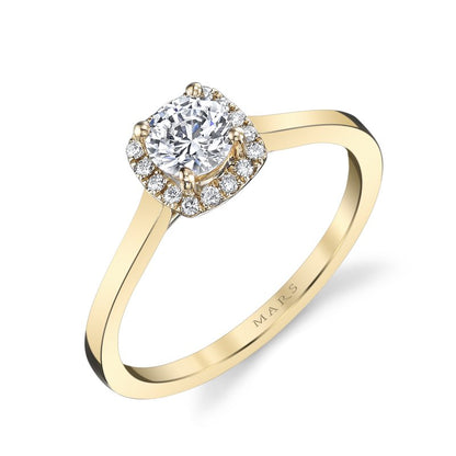 Round Diamond with Cushion Shape Halo