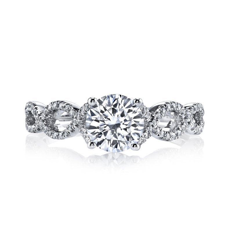 White Gold Infinity Designer Ring