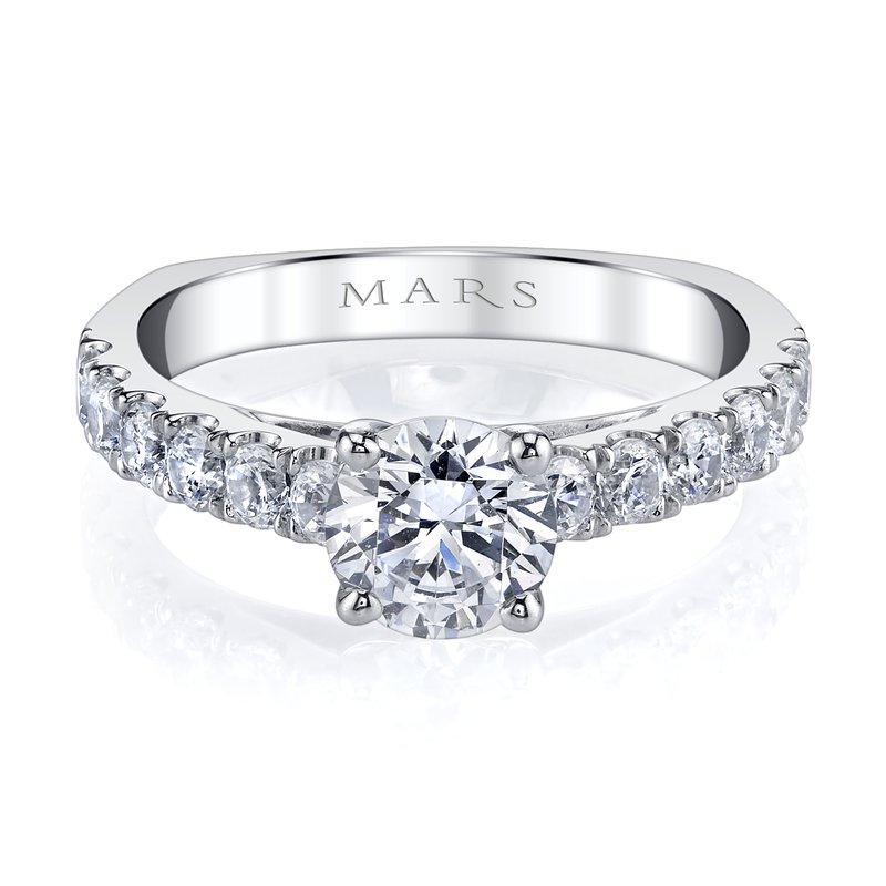 White Gold Diamond  Cathedreal  Setting