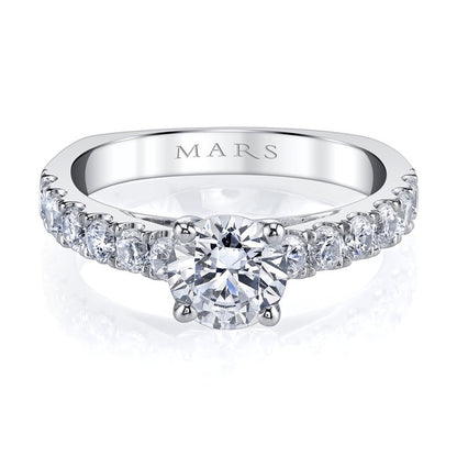 White Gold Diamond  Cathedreal  Setting